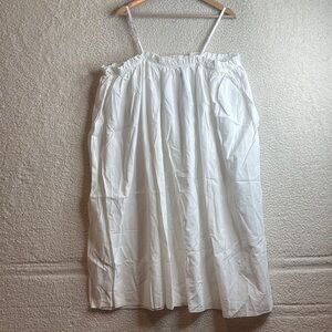 NWT Brave+True Womens White Strapped Somewhere Dress Size Large